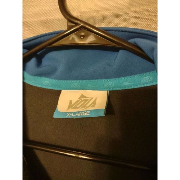 Vola Softshell Jacket With Sting Soccer Club Logo Mens XL Extra Lar Bright Blue - Picture 2 of 8